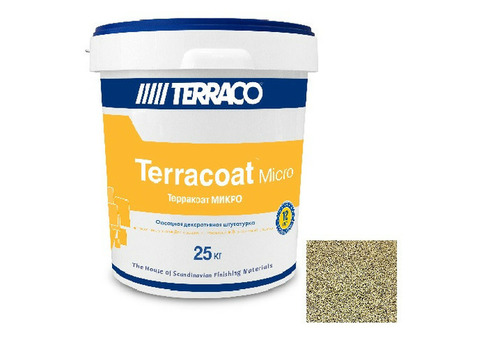 Штукатурка фасадная Terraco Terracoat Micro Шагрень 25 кг