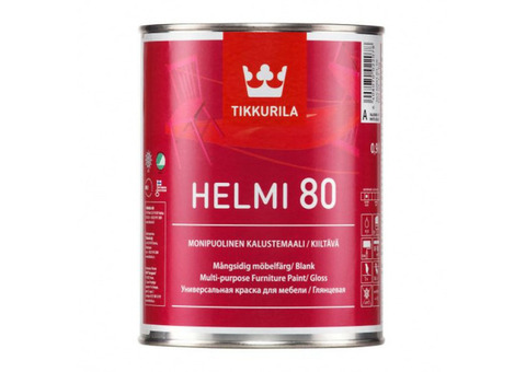Краска для мебели Tikkurila Helmi 80 А глянцевая 0,9 л
