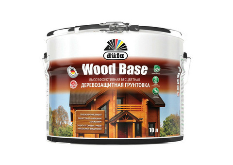 Грунт для защиты древесины Dufa Wood Base бесцветный 10 л