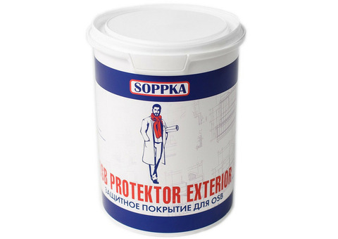 Защитное покрытие Soppka OSB Protektor Exterior огнебиозащитное 1 кг