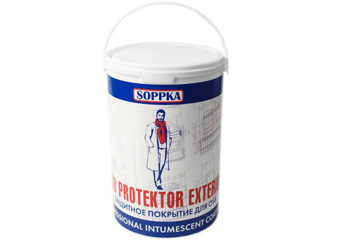 Защитное покрытие Soppka OSB Protektor Exterior огнебиозащитное 5 кг