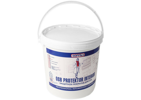 Защитное покрытие Soppka OSB Protektor Interior огнебиозащитное 10 кг