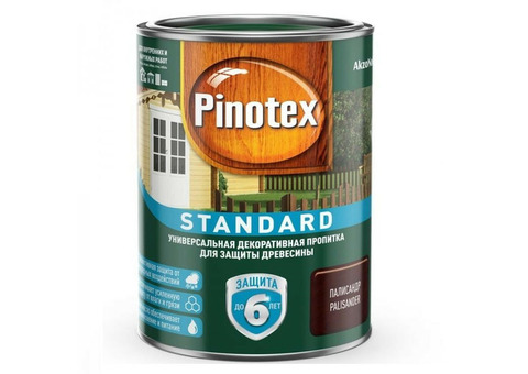 Пропитка декоративная для защиты древесины Pinotex Standard палисандр 2,7 л