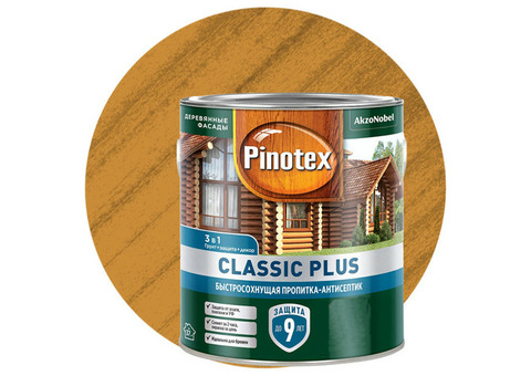 Пропитка для древесины 3 в 1 Pinotex Classic Plus 5479952 сосна 2,5 л