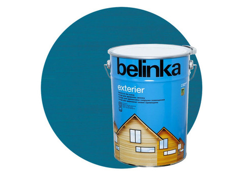 Пропитка для древесины Belinka Exterier № 72 Санториново-синий 10 л