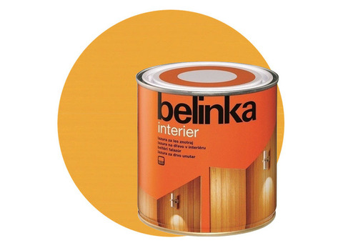 Пропитка для древесины Belinka Interier № 62 Радужно-жёлтый 0,75 л