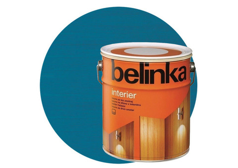 Пропитка для древесины Belinka Interier № 72 Санториново-синий 2,5 л