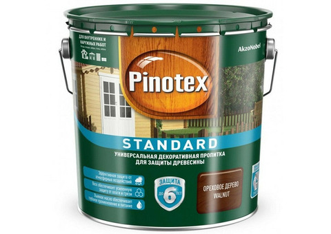Пропитка для древесины Pinotex Pinotex Standard Ореховое дерево 2,7 л
