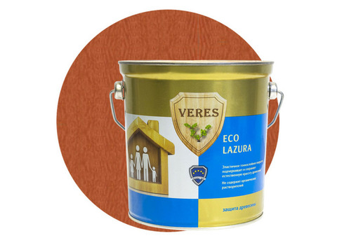 Пропитка для древесины Veres Eco Lazura № 17 Золотой бор 2,5 л