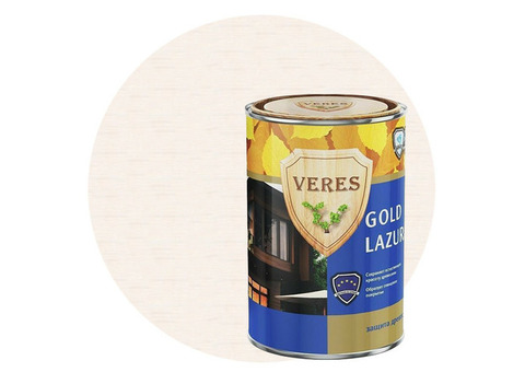 Пропитка для древесины Veres Gold Lazura № 12 белый 0,9 л