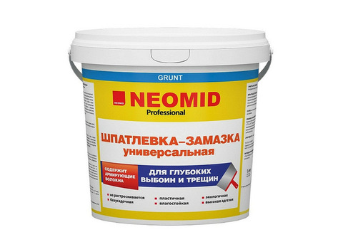 Шпатлевка Neomid для для выбоин и трещин 1,4 кг