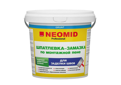 Шпатлевка Neomid по монтажной пене 5 кг