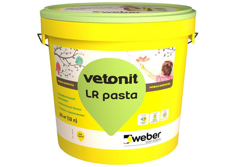 Шпатлевка суперфинишная Weber.Vetonit LR Pasta 20 кг