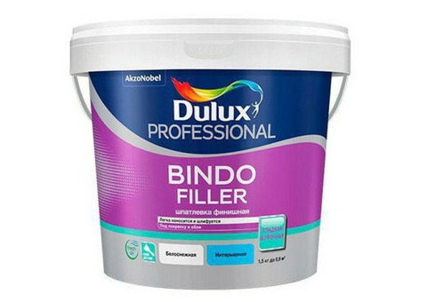 Шпатлевка финишная Dulux Professional Bindo Filler для стен и потолков 1,5 кг