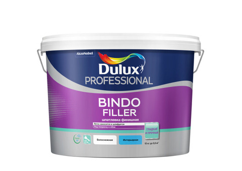 Шпатлевка финишная Dulux Professional Bindo Filler для стен и потолков 15 кг