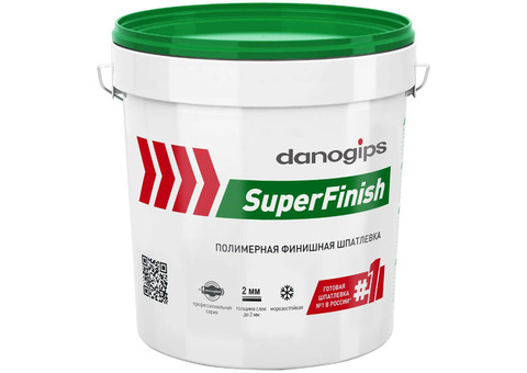 Шпатлевка готовая Danogips SuperFinish 18,1кг/11л