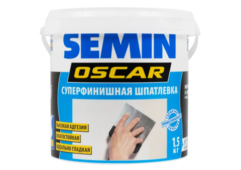 Шпатлевка финишная Semin Oscar АП-4545 влагостойкая 1,5 кг