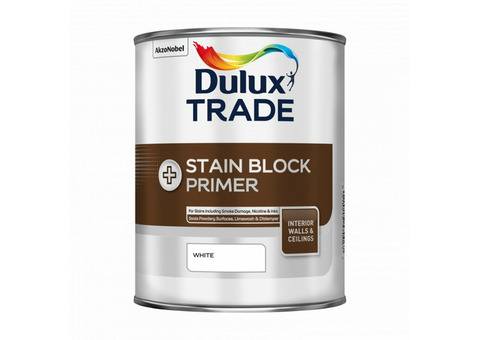 Грунтовка для блокировки старых пятен Dulux Stain Block Plus белая 1 л