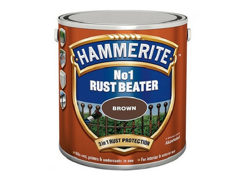 Грунтовка для черных металлов Hammerite Rust Beater коричневая 0,25 л