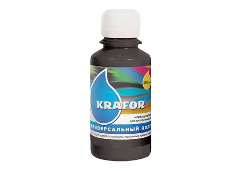 Krafor колер универсальный №21 черный 100 мл 32169