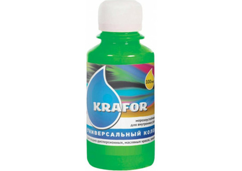 Krafor колер универсальный №24 зеленый 100 мл 32163