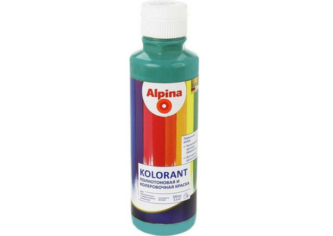 Колер-краска Alpina Kolorant Grun зеленая 0,5 л