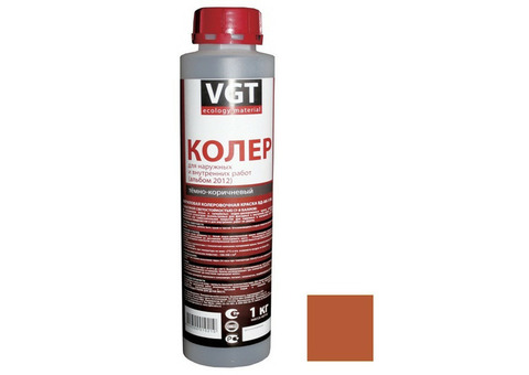 Колер-краска VGT ВД-АК-1180 светло-коричневая 1 кг