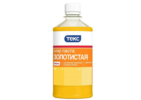 Колер-паста Текс Универсал №4 золотистая 0,5 л
