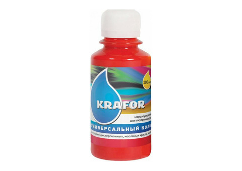Универсальный колер Krafor № 7 алый 0.1 л