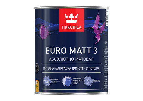 Краска латексная Tikkurila Euro Matt-3 основа C 0,9 л