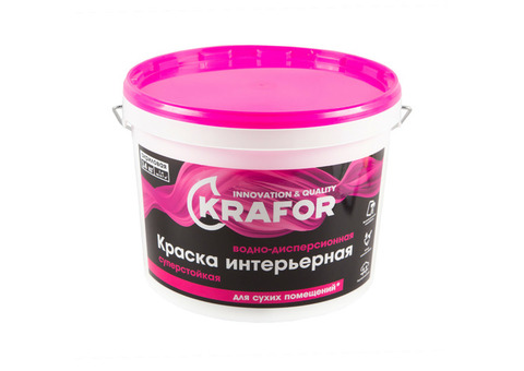 KRAFOR краска в/д интерьерная суперстойкая 14 кг 26964