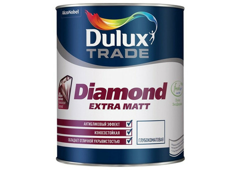 Краска Dulux Trade Diamond Extra Matt глубокоматовая база BC 0,9 л