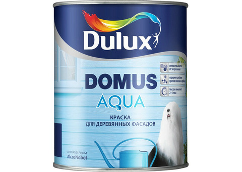 Краска акриловая Dulux Domus Aqua для деревянных фасадов база BW полуматовая 10 л