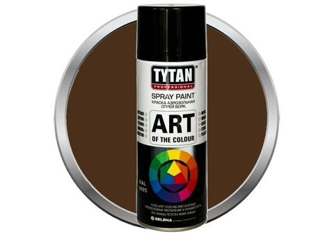 Краска акриловая Tytan Professional Art of the colour аэрозольная коричневая 8017 400 мл