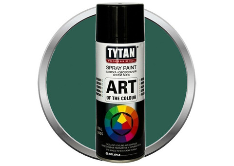 Краска акриловая Tytan Professional Art of the colour аэрозольная темно-зеленая 6005 400 мл