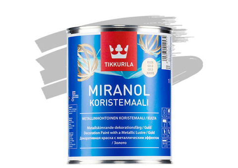 Краска декоративная Tikkurila Miranol серебро 1 л