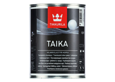 Краска декоративная Tikkurila Taika HL серебристая лазурь 0,9 л