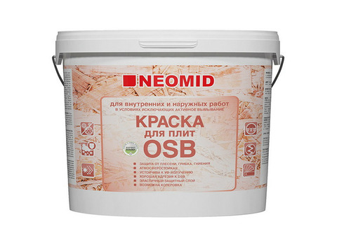 Краска для OSB-плит Neomid с биозащитой полуматовая 7 кг