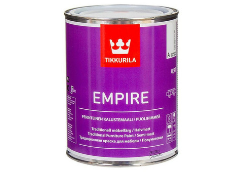 Краска для мебели Tikkurila Empire основа А полуматовая 0,9 л