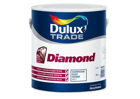 Краска для стен и потолка Dulux Trade Diamond Matt база BC матовая 2,25 л