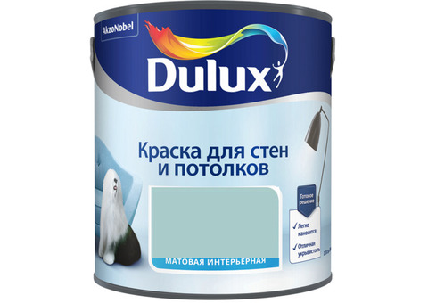 Краска для стен и потолков Dulux Мятные конфеты матовая 2,5 л