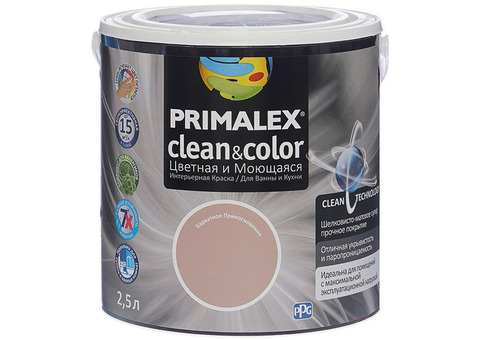 Краска интерьерная Primalex Clean&Color Бархатное прикосновение 2,5 л