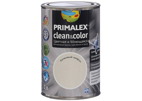 Краска интерьерная Primalex Clean&Color Бежевый шифон 1 л