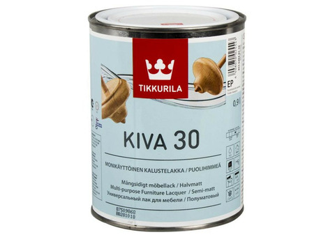 Лак Tikkurila Kiva 30 полуматовый 2,7 л