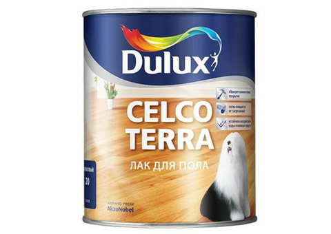 Лак алкидно-уретановый для пола Dulux Celco Terra 20 полуматовый 2,5 л