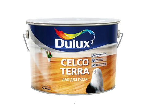 Лак алкидно-уретановый для пола Dulux Celco Terra 90 глянцевый 10 л