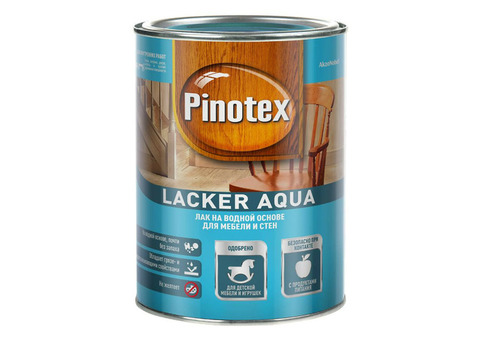 Лак для дерева Pinotex Lacker Aqua 10 на водной основе колеруемый матовый 2,7 л