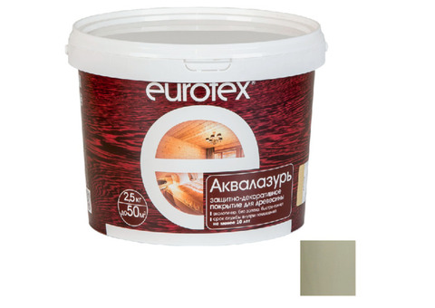 Лак-антисептик акриловый Eurotex Аквалазурь олива 2,5 кг