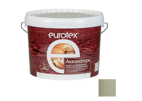 Лак-антисептик акриловый Eurotex Аквалазурь олива 9 кг