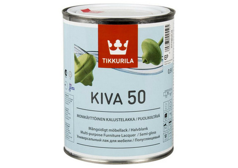 Лак Tikkurila Kiva 50 полуглянцевый 2,7 л